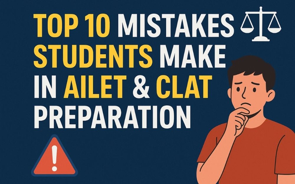 Top 10 Mistakes Students Make in AILET & CLAT Preparation