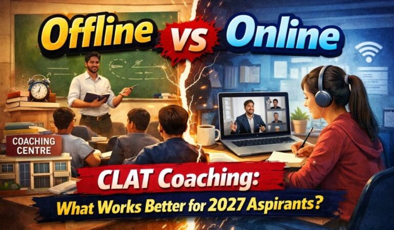 Offline vs Online CLAT Coaching