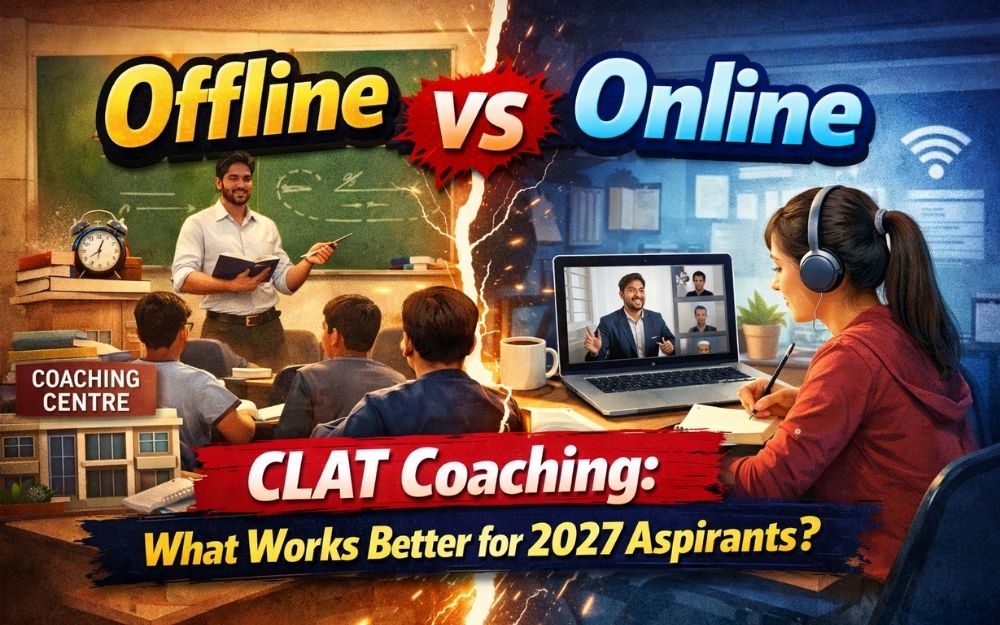 Offline vs Online CLAT Coaching: What Works Better for 2027 Aspirants?