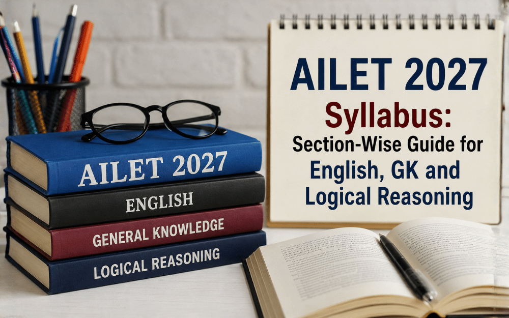 AILET 2027 Syllabus: Section-Wise Guide for English, GK and Logical Reasoning