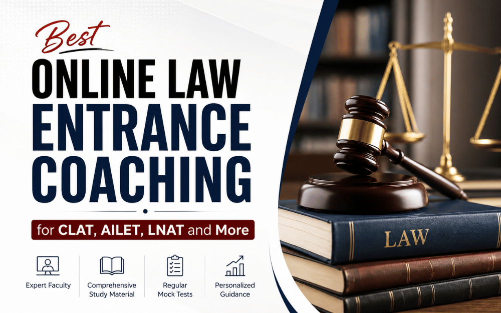 Best Online Law Entrance Coaching for CLAT, AILET, LNAT and More