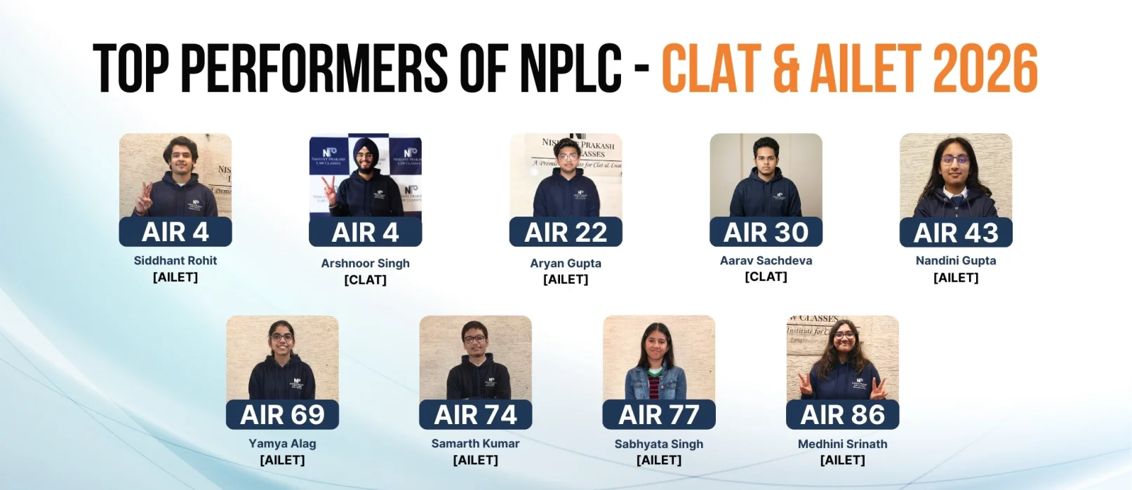 TOP PERFORMERS OF NPLC 2026