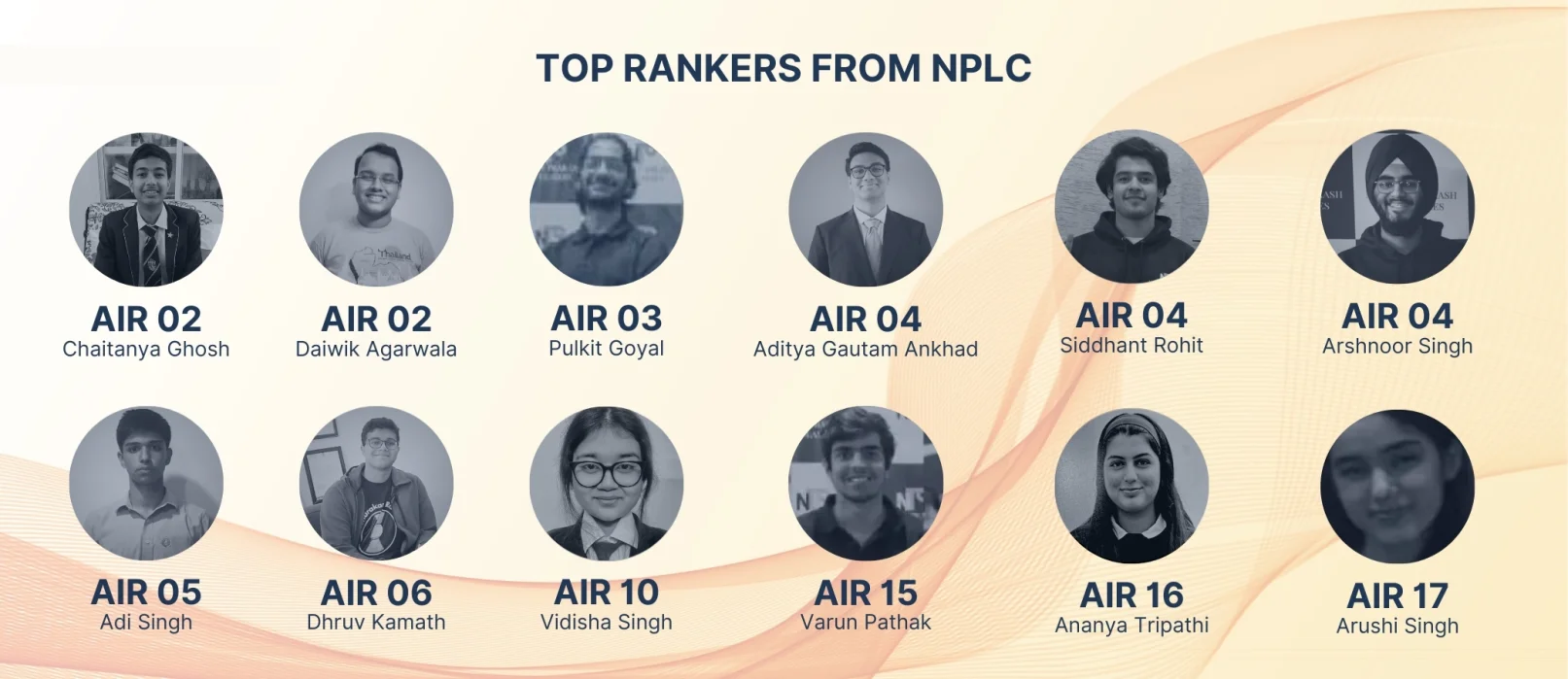 top rankers from nplc